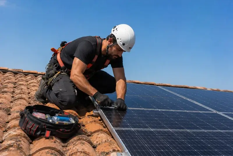 Maintenance et monitoring de panneaux solaires à Val-de-Livenne